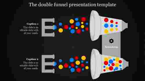 funnel presentation template-The double funnel presentation template-Style 1